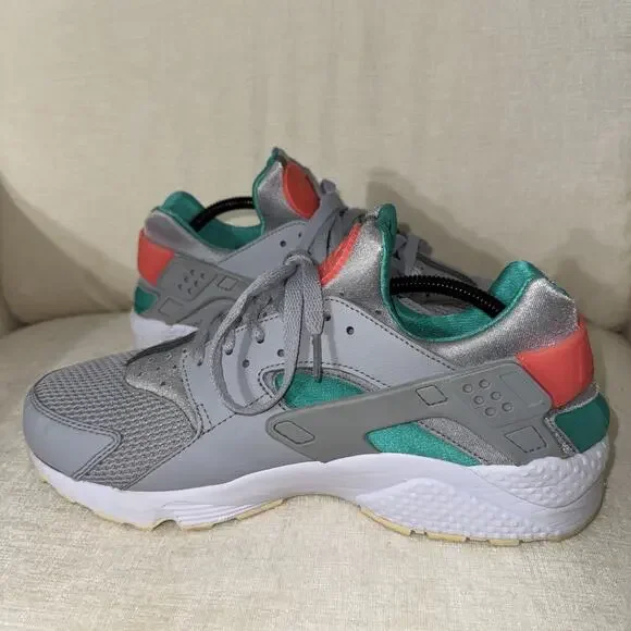 Nike Air Huarache Run Men Size 11.5 South Beach 318429-053 Teal Pink White Gray - Picture 3 of 11